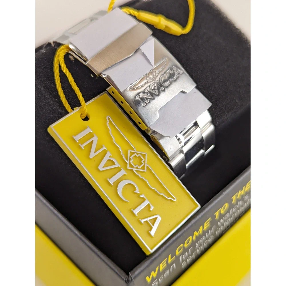 Invicta Pro Diver 50890 Mens Watch 42mm Green Dial Steel Band PC32 Quartz New